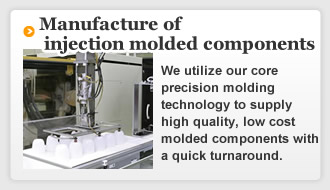 Case examples of manufacture of injection molded components 